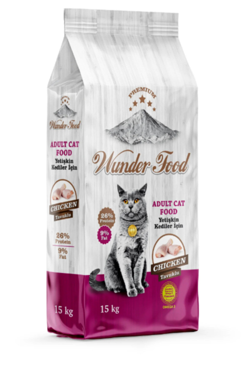 شوال طعام قطط وندر بنكهة الدجاج 