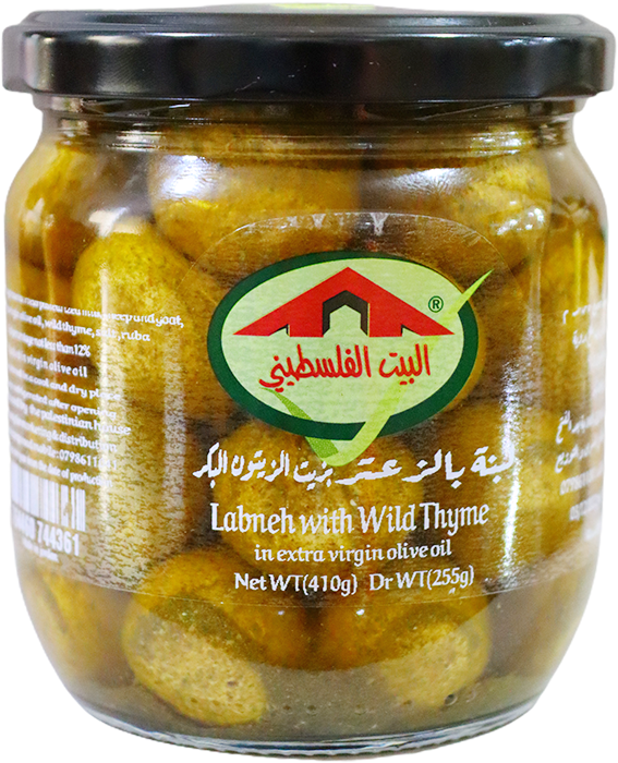لبنة بالزعتر  بزيت الزيتون البكر