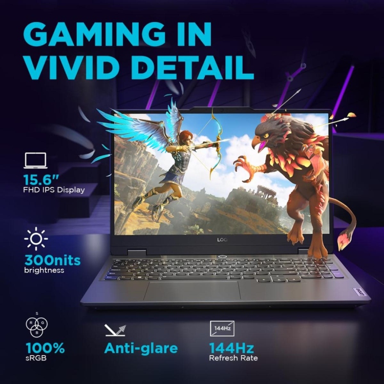 LENOVO LOQ AMD RYZEN™ 5 7235HS  UP TO 4.2GHZ 20GB RAM - 512GB SSD M.2  NVIDIA GEFORCE RTX™ 3050 6GB - 15.6" FHD 144HZ