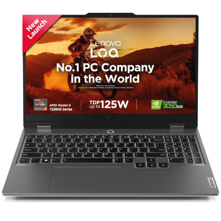 LENOVO LOQ AMD RYZEN™ 5 7235HS  UP TO 4.2GHZ 20GB RAM - 512GB SSD M.2  NVIDIA GEFORCE RTX™ 3050 6GB - 15.6" FHD 144HZ
