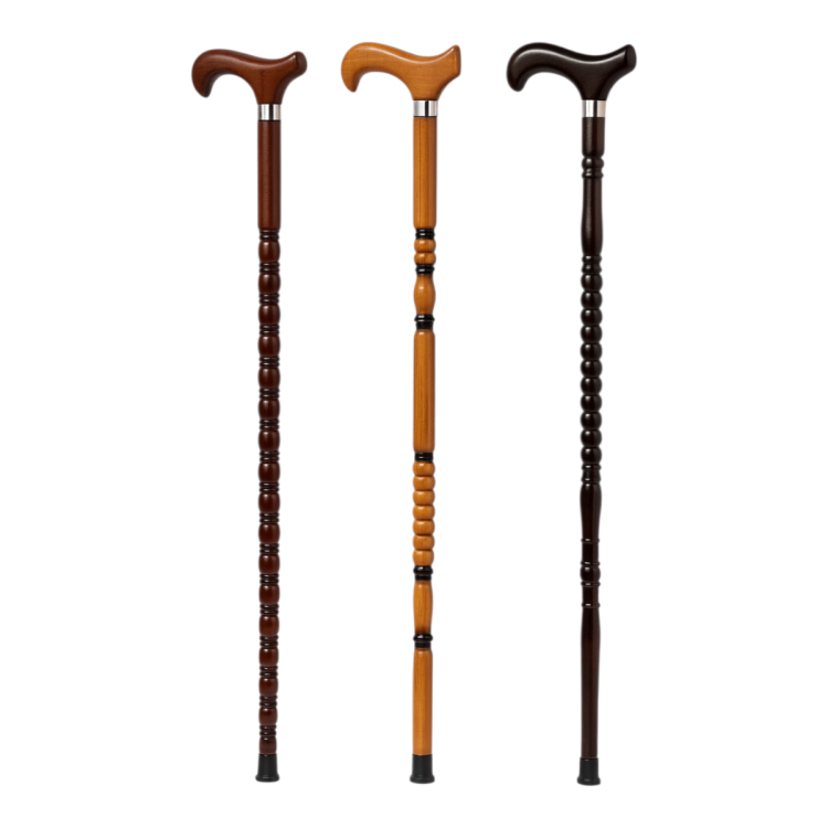 عكاز خشب ثقيل نخب اول 