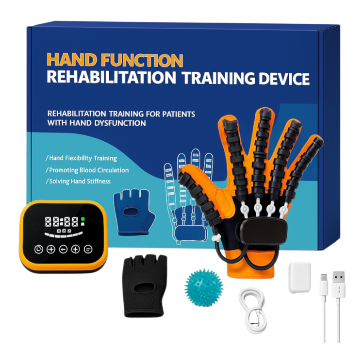 جهاز تمرين و تأهيل اليد  مع نظام محاكاه لليد المصابة  