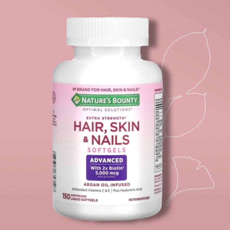 nature’s bounty Hair skin and vitamin مكمل غذائي لتقوية الشعر 