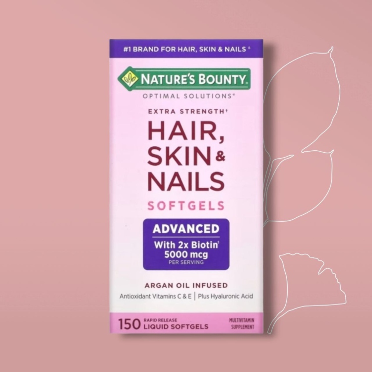 nature’s bounty Hair skin and vitamin مكمل غذائي لتقوية الشعر 
