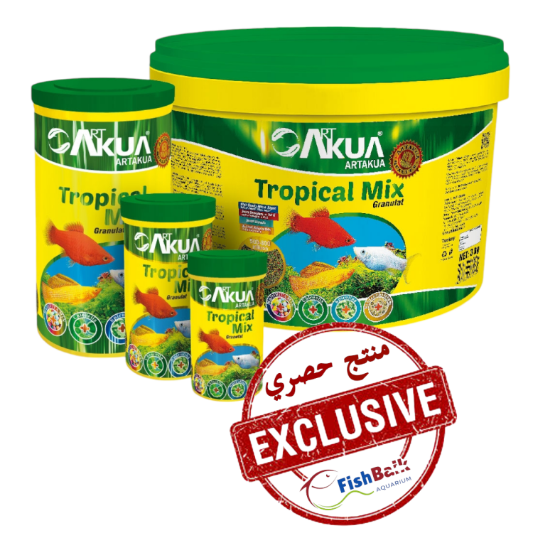 غذاء الاسماك الاستوائية 
