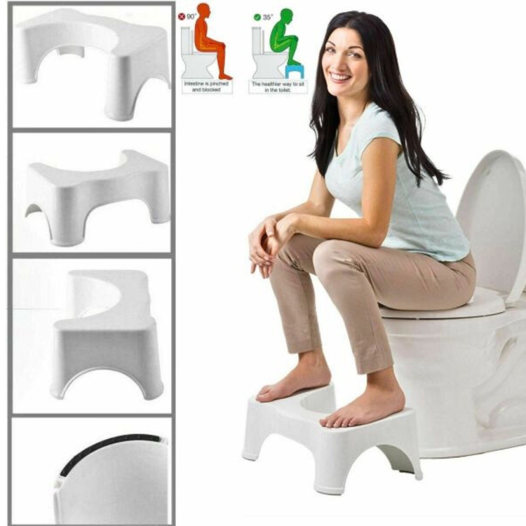  قاعدة حمام إفرنجي  لتغير وضعية الجلوس وتحسين عملية الإخراج 