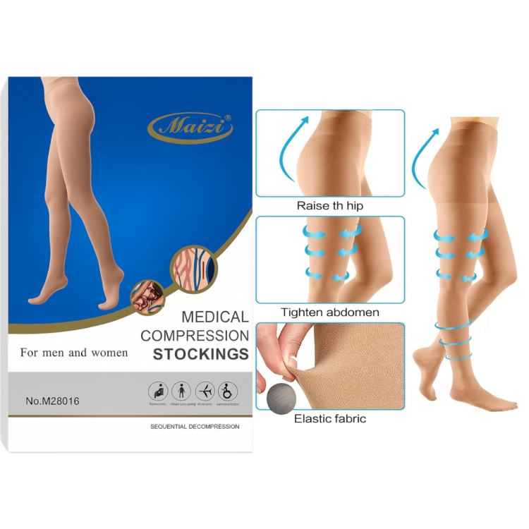 مشد طبي للدوالي كامل قياسات  m l xl xxl 