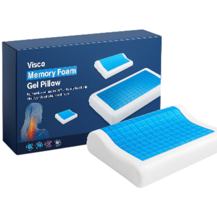 وسادة طبية الجِل الميموري مع فوم  فاخر بحجم 58*35 سم