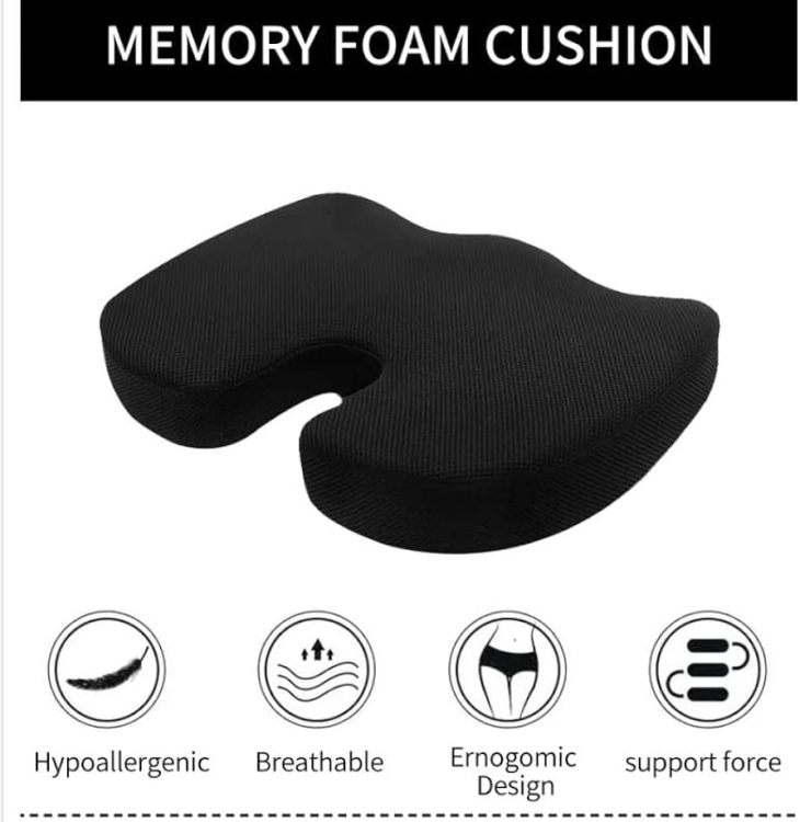 وسادة جلوس U مصممة لتخفف مشاكل الظهر 