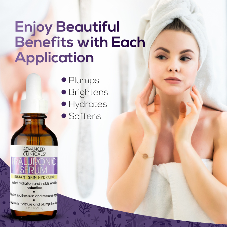 سيروم الهايلرونيك اسد Advanced clinicals hyaluronic acid serum  