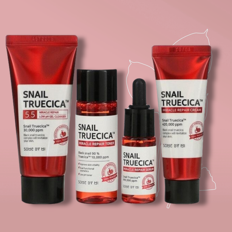 بكج الحلزون الكوري  المعجزة ❤ SOME BY MI Snail Truecica Miracle Repair Kit