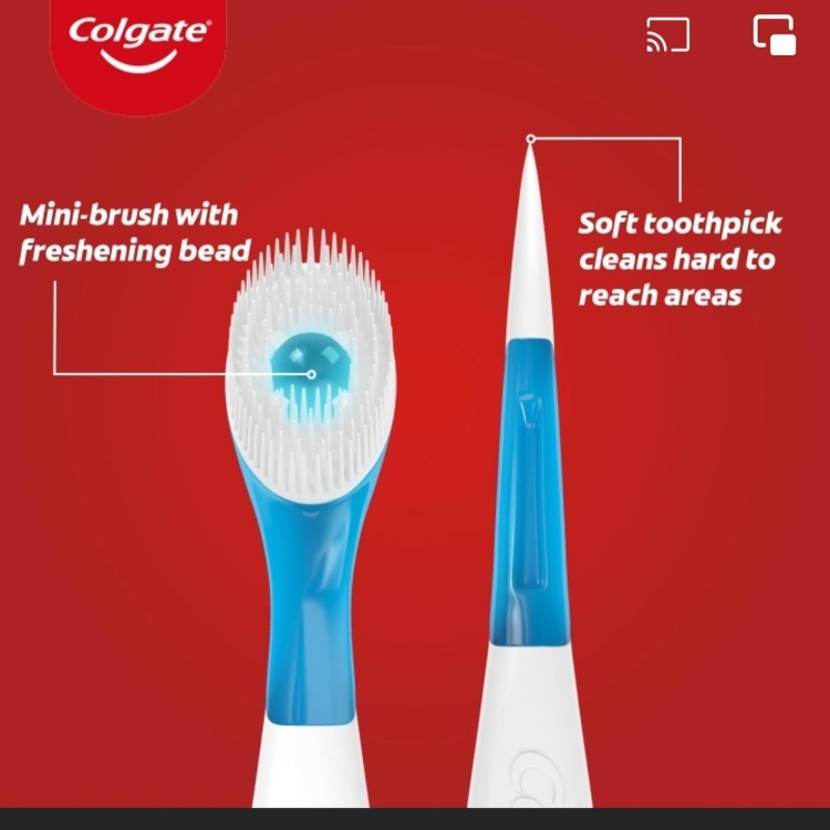 فراشي اسنان جاهزة للاستخدام من كولجيت Colgate Disposable Mini Toothbrush