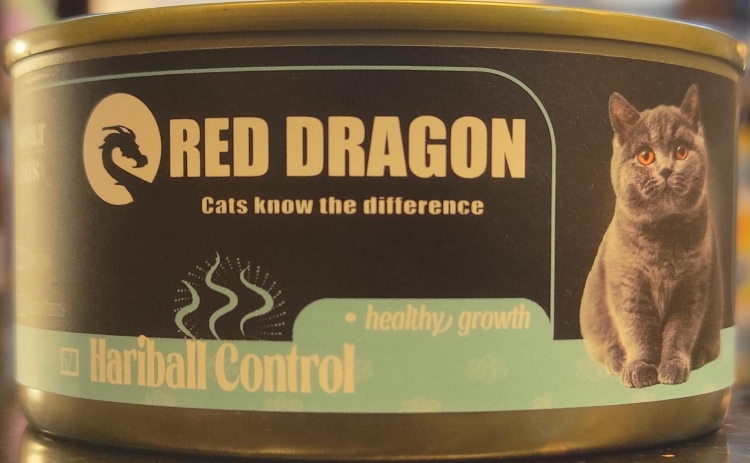 Red dragon wet 170 g  hairball تحتوي الكرتونه على 48 حبه 