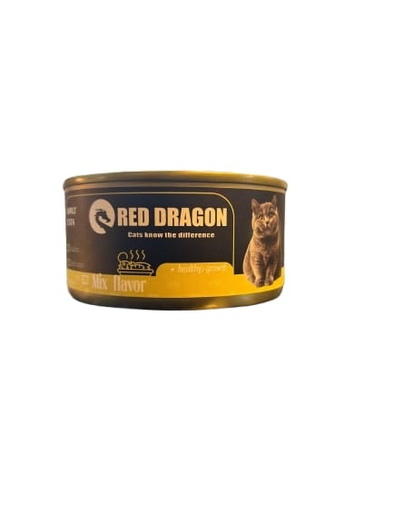 Red dragon wet 170 g  Mix flavors تحتوي الكرتونه على 48 حبه 