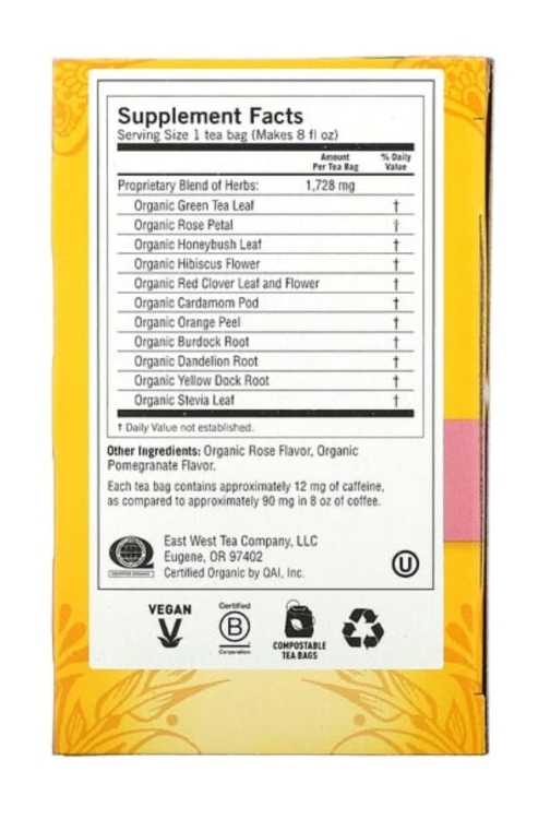 Yogi tea Skin DeTox, Soothing Rose Hibiscus