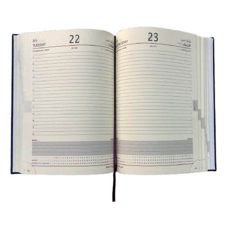 اجندة يومية جلد 2025 قياس A5