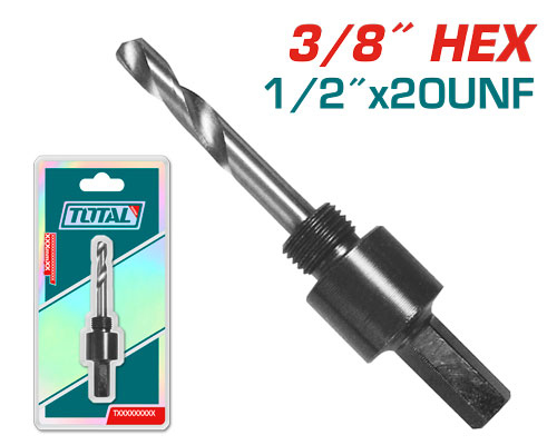 Total TAC4201  Arbor for hole saw 3/8" ادابتر هولسو صغير