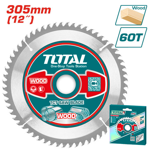 Total TAC231923 اسطولنة قص خشب 12 انش 60 سن