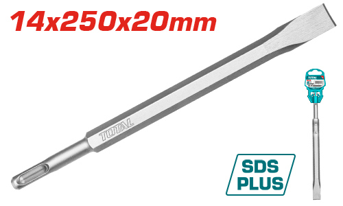 TOTAL TAC15121411 CHISEL SDS - PLUS 20mmX250MM ازميل عريض