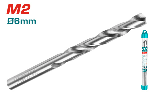 Total TAC110601 M2 HSS drill bit  ريشة ستانلس مكفولة 6 ملم