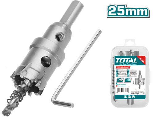 Total TAC48251 هولسو ستانلس 25 ملم مع ادابتر