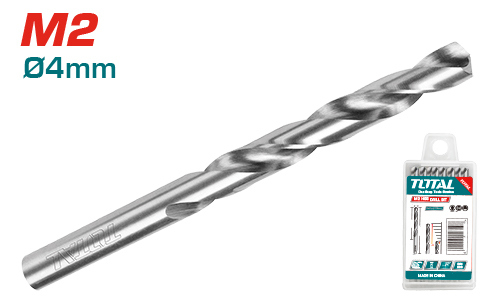 Total TAC110401 M2 HSS drill bit ريشة ستانلس مكفولة 4 ملم