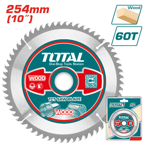 Total TAC231723 TCT saw blade 10" 60T صينية قص المنيوم وخشب
