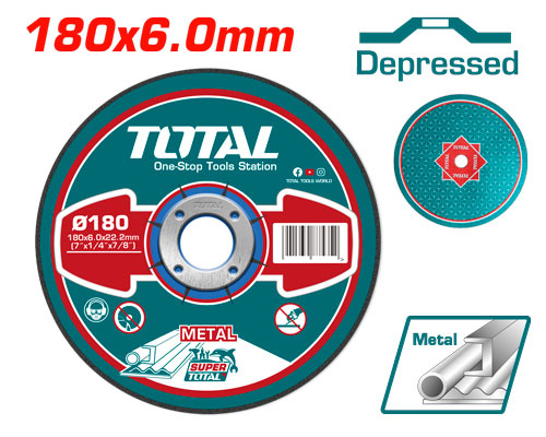 TOTAL TAC2231801 Abrasive metal cutting disc فيبر 7" قص  حديد