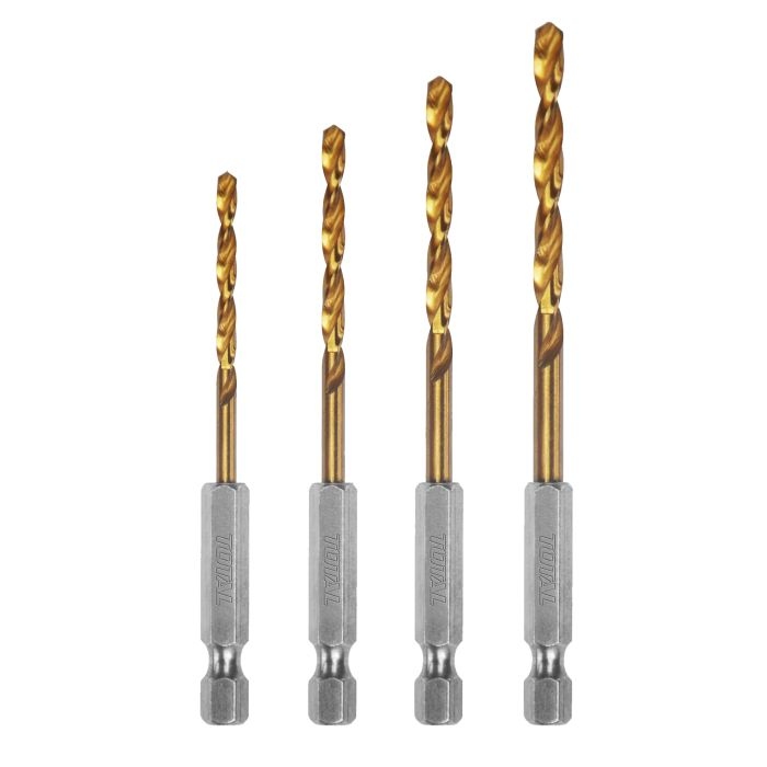 Total TACSD4041 طقم ريش حديد 4 قطع 1.5-4 ملم