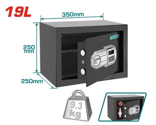 Total TESF2501 خزنة 9.3 كيلو 25*35*25 سم