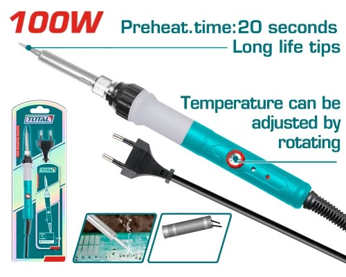 Total TET1100831 كاوي لحام 100 واط متعدد