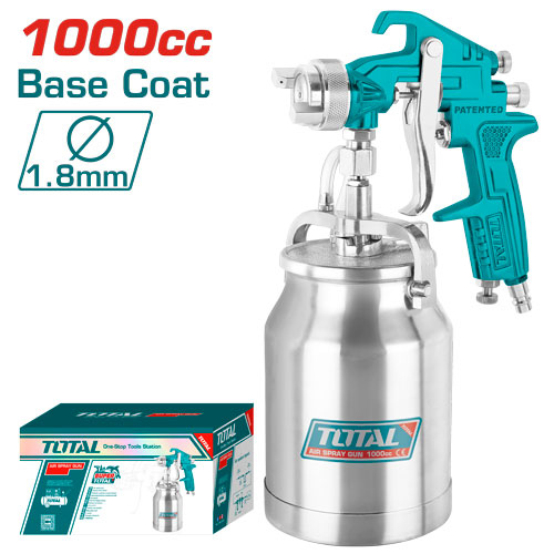 Total TAT11002 Air spray gun 1000cc
 فرد رش دهان أساس فاله 1.8 ملم طاسه سفليه