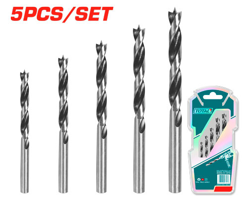 TOTAL  TACSD7055 5PCS wood drill bits set طقم ريش خشب 5 قطع