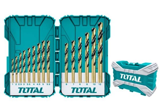 TOTAL TACSDL51501 15pcs HSS  drill bits set طقم ريش حديد