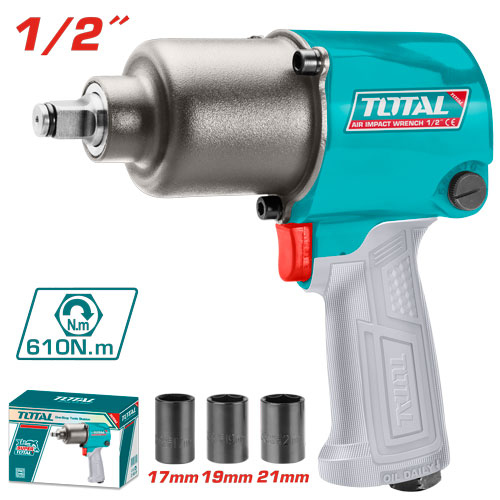 TOTAL TAT40122 Air impact wrench
 درل بناشر هواء 1/2 انش 610 نيوتن