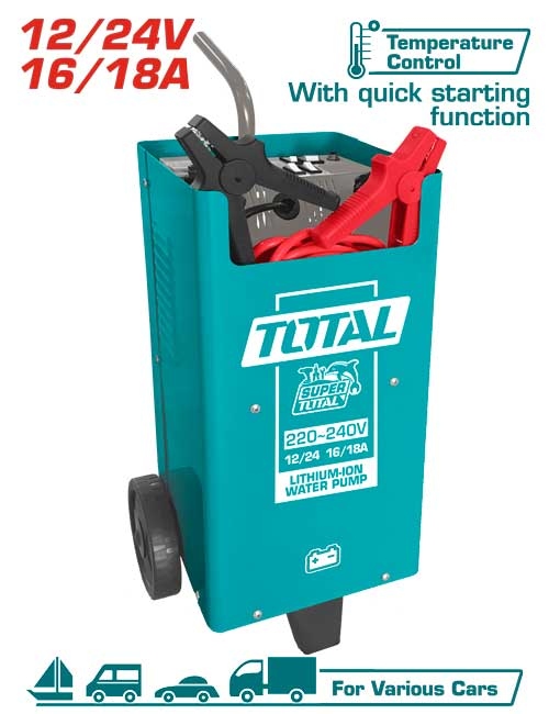Total TBC2201 Battery charger
 شاحن بطارية سيارة 24/12 فولت 20 امبير