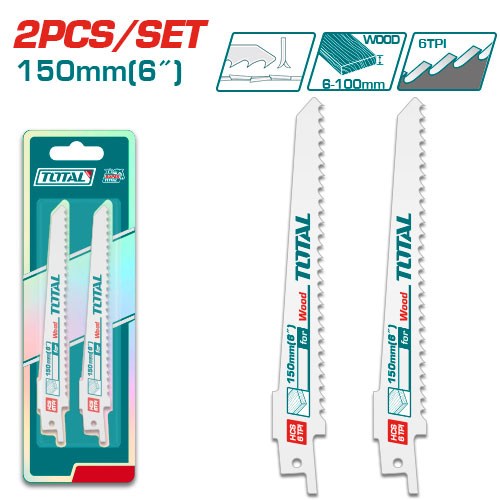 TOTAL TAC52644D Reciprocating saw blade for wood نسلات تخريقة خشب/2