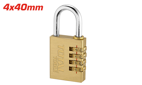 Total TBCK37404 قفل ارقام نحاس 40 ملم