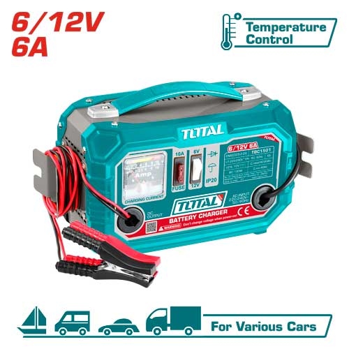 Total TBC1501
 شاحن بطاريات سيارة 12-6 فولت 6 امبير