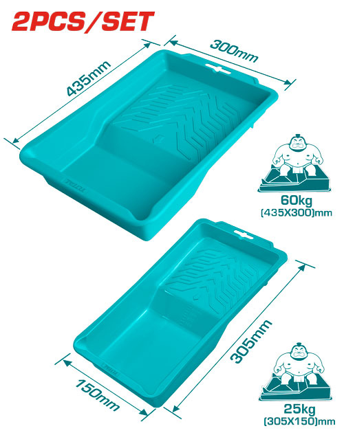 Total TCHPTT435105 طقم صينية دهان عدد 2