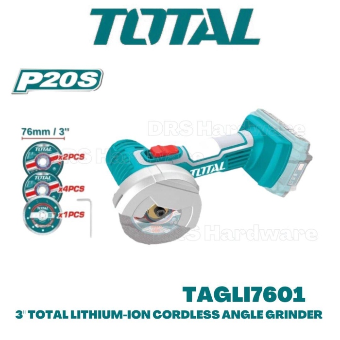 Total TAGLI7601
 صاروخ شحن 20 فولت 3 انش بدون بطاريات مع فيابرقص ودسك