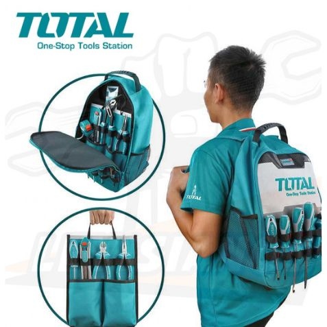 TOTAL THBP0201 Tools Backpack شنطة عده ظهر فارغة