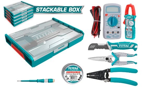 Total THKTV02T071 7 Pcs Telecom Tools set طقم عده الكتروني