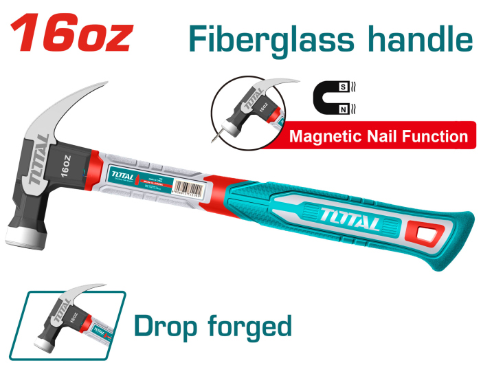 Total THCH61016 شاكوش خلع 450 غم مع مغناطيس