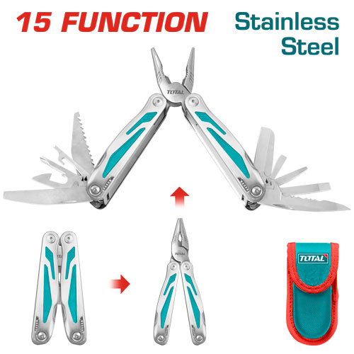 TOTAL TFMFT01151 Foldable multi-function tool زرادية متعددة
