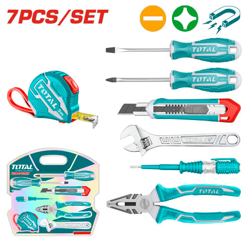 Total THKTHP90076 7pcs Handtools set طقم عده 7 قطع