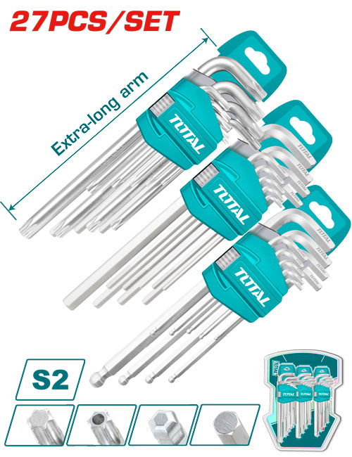 Total THT106KT0271 طقم الن كي 27 مفتاح