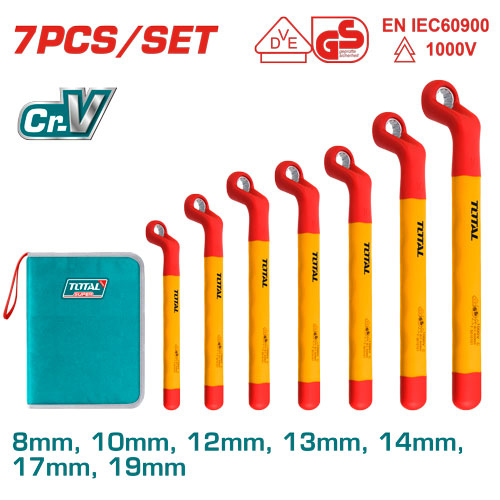 Total THKISPA0702 طقم رنج معزول 1000 فولت 7 قطع
8-19 ملم