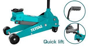 Total THT10833 Hydraulic garage jack جك كراج  3 طن صناعي 37 كيلو ارتفاع 50 سم