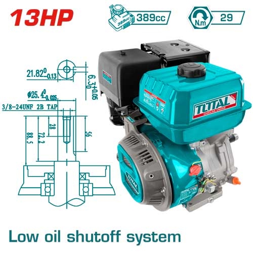 Total TGEN1881 Gasoline engine
 محرك بنزين 13 حصان